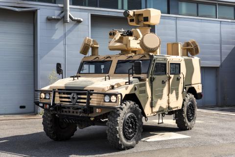 CILAS HELMA-P MBDA vehicule